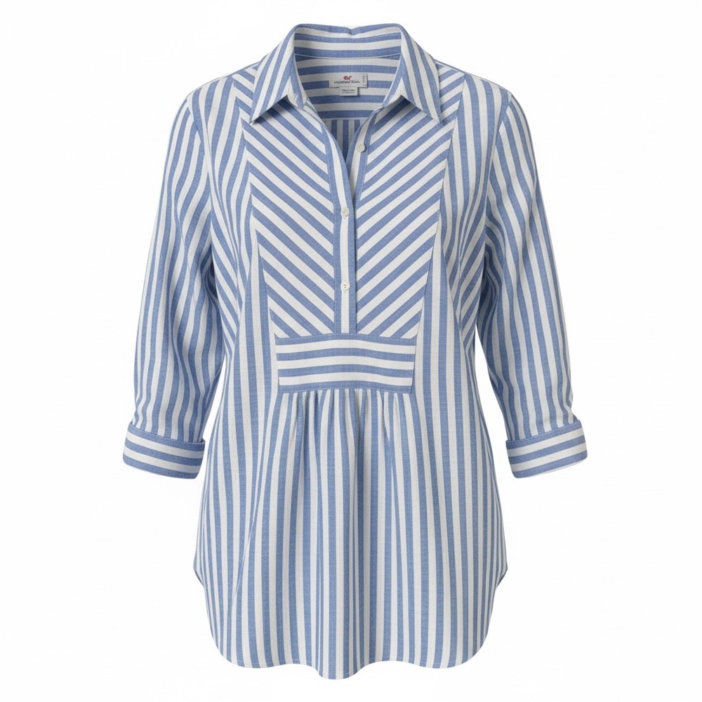 Vineyard Vines women’s blue & white striped tunic